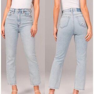 Abercrombie & Fitch Size 25 The Ankle Straight Ultra High Rise Curve Love Jeans